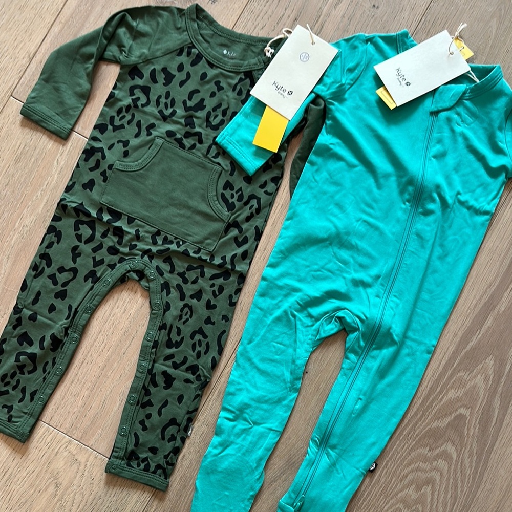 Kyte Baby Onsies - Green and Teal